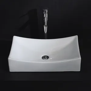 Lavabo da bagno in stile contemporaneo HANYU lavabo da bagno in ceramica bianca lavabo da bagno in stile semplice