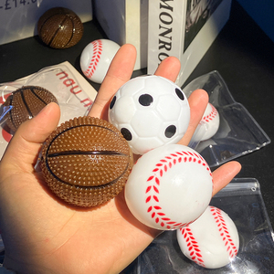 Juguete Antiestrés Deportivo con Diseño de Balón de Dibujos Animados, Material de Espuma TPR Educativo y Kawaii para Baloncesto, Fútbol, Béisbol, en Caja, Regalos Perfectos - Product Image 2