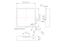 Buzzer SMD Kingwei KST0918F05 9*9*1.8mm pour carte de circuit imprimé OEM 5V A1H26 Fréquence de résonance TW