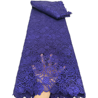 Tissu en dentelle guipure de haute qualité NI.A, dentelle en filet brodée, dentelle unie pour les fêtes et les mariages