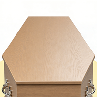 Cercueil en MDF plaqué, style européen, écologique, pour enterrement adulte en cimetière EC008