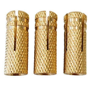 Productos de ferretería Anclaje de caída de latón Anclaje de expansión Tapón de hormigón Chapado en zinc amarillo Anclaje de latón - Product Image 5