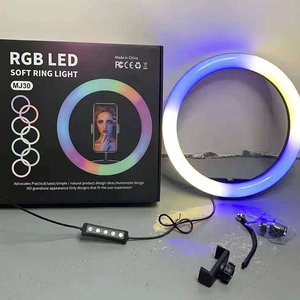 Anneau lumineux LED <span class=keywords><strong>pour</strong></span> photographie de 12 pouces, couleur RVB complète, 3000K-6000K, <span class=keywords><strong>lampe</strong></span> à intensité variable, anneau lumineux <span class=keywords><strong>pour</strong></span> vidéo YouTube Live <span class=keywords><strong>TIK</strong></span> <span class=keywords><strong>TOK</strong></span> - Product Image 6