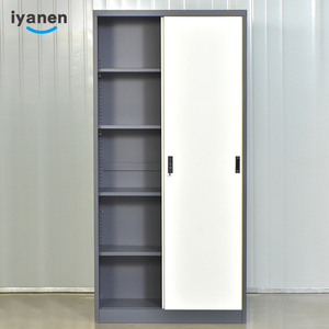 Customized <strong>Color</strong> Stainless Steel Sliding Door Storage Cabinet Modern <strong>Design</strong> Filing <strong>Locker</strong> for <strong>Files</strong> Books for Office Bedroom Use - Product Image 2