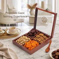 Boîte en bois naturel de luxe pour dattes, panier du Ramadan durable, emballage alimentaire gastronomique, style personnalisé, boîte de marque sur mesure