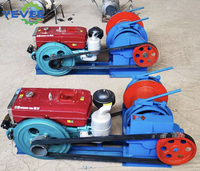 Treuil forestier diesel pour grues automobiles et bateaux, avec câble en acier, double, portable, pour l'exploitation forestière, entraînement direct par arbre, capacité de levage, hauteur maximale 200m