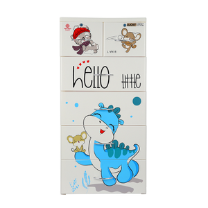 Hot Sale 5-Tier Floor Drawer Cabinet Multi-Layer Storage Organizer Plastic Cabinet with Wheels Modern Home Office Bedroom - Product Image 2