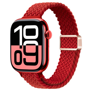 Correa inteligente tejida de nailon trenzado elástico delgado de cintura pequeña para <span class=keywords><strong>Apple</strong></span> <span class=keywords><strong>Watch</strong></span> S10 9 8 <span class=keywords><strong>7</strong></span> correa de reloj de nailon con hebilla magnética a la moda - Product Image 2
