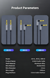 Câble audio Ticenpe Aux <span class=keywords><strong>Jack</strong></span> 3,5 mm 1,2 m Connecteur coudé à 90 degrés <span class=keywords><strong>Jack</strong></span> stéréo tressé en nylon Mâle-Mâle pour Casque et <span class=keywords><strong>Autoradio</strong></span> - Product Image 6