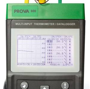 Thermomètre multipoint à écran couleur <span class=keywords><strong>TES</strong></span> PROVA-800/830, enregistreur de température 8 canaux, Chine - Product Image 2