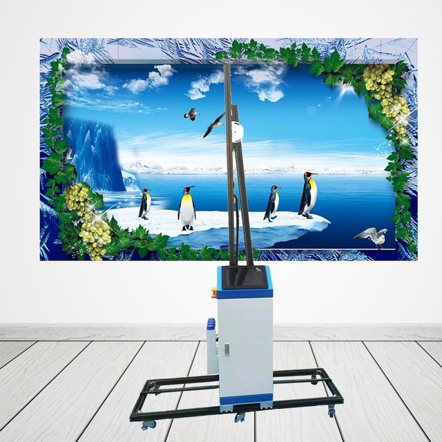 UV Wall Art Mural Painting Vertical Printing Machine for Home Decoration 3d Touch Screen Direct to Wall Printer Price