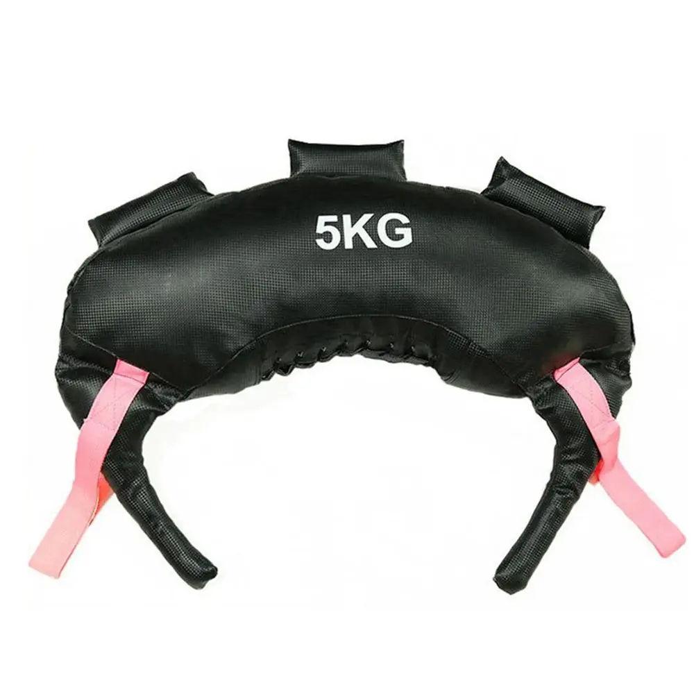 Fitness Power Strength Training Leather Bulgarian Bag Weighted Shoulder Power Sand Croissant PVC & PU Sports Lifting Weights