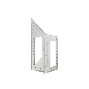Équerre de charpentier en alliage d'aluminium, équerre combinée multifonctionnelle à 90 degrés, règle de marquage épaissie à 45 degrés - Product Image 3