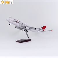 Cadeau promotionnel, modèle d'avion personnalisé Boeing 747-400 Japan Airlines, échelle 1/150, 47 cm