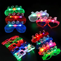 Nouveautés pour les fêtes, lunettes originales, lunettes amusantes, LED, décorations du Nouvel An 2025, lunettes
