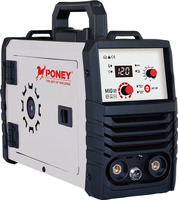 Machine à souder portable Poney 3-en-1 Inverter MIG/MMA/LIFT TIG 3,7 kVA MIG-120A sans gaz pour acier inoxydable et acier au carbone