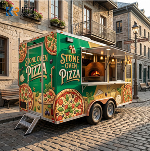 Cuisine mobile de luxe, camion de restauration professionnel, remorque à pizza italienne en acier inoxydable pour pizzas et burgers - Product Image 2