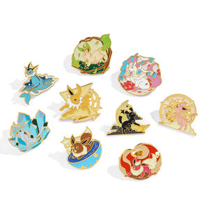 2024 baru lucu Pokemon pin enamel kartun poke monster bros - Product Image 1
