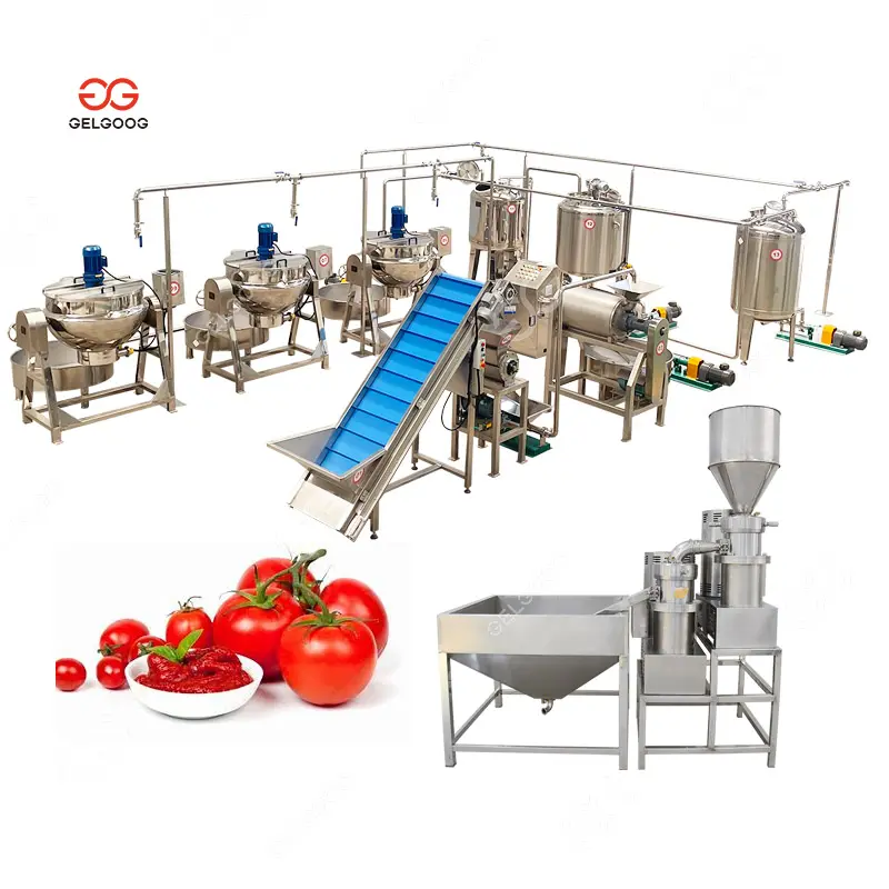 Máquina semiautomática pequeña para hacer tomates, kétchup, pasta, salsa, línea de producción, venta China