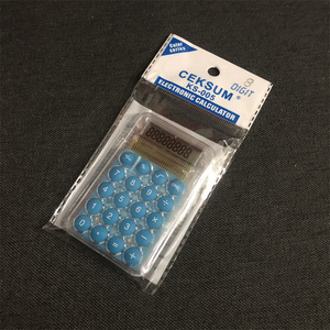 Miniature Calculator Solar Powered 8 Digit Blue ABS Material For Students Office Use - Product Image 3