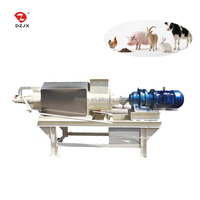 Séparateur de liquide solide Machine de séchage de fumier de vache poulet porc Machine de déshydratation de fumier de bouse