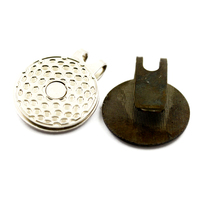 Clip de chapeau de golf SY personnalisé de qualité supérieure avec marqueur de balle de golf amovible, design cousu à la main, 25x25mm