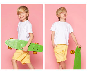 Camiseta Infantil Lisa de Algodón 100% de 180 g/m² de Alta Calidad al por Mayor, Personalizable con Estampado, Informal y Cómoda - Product Image 2