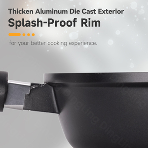 Dày Die Cast Nhôm Khỏe Mạnh Lớp Phủ <span class=keywords><strong>3</strong></span> Mảnh Không Dính Đồ Nấu Nướng Nhà Bếp <span class=keywords><strong>Pan</strong></span> Bộ Cho Nhà Nấu Ăn Chiên - Product Image 6