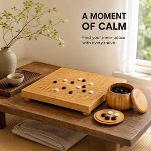 <span class=keywords><strong>Jeu</strong></span> de Go en bambou XLAN, plateau 47x44cm, 361 pierres avec bols, échecs chinois Gomoku, <span class=keywords><strong>jeu</strong></span> de table en bois <span class=keywords><strong>pour</strong></span> adultes - Product Image 3
