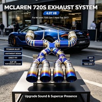 Tuyau d'échappement en alliage de titane SS304 pour McLaren 720S 2017 – Amélioration des performances sonores de course