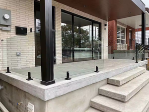 Suportes de Fixação para Vidro HL FACTORY RICE Modernos em Aço Inoxidável e Alumínio para Corrimão, Piscina, Varanda e Cerca - Product Image 6
