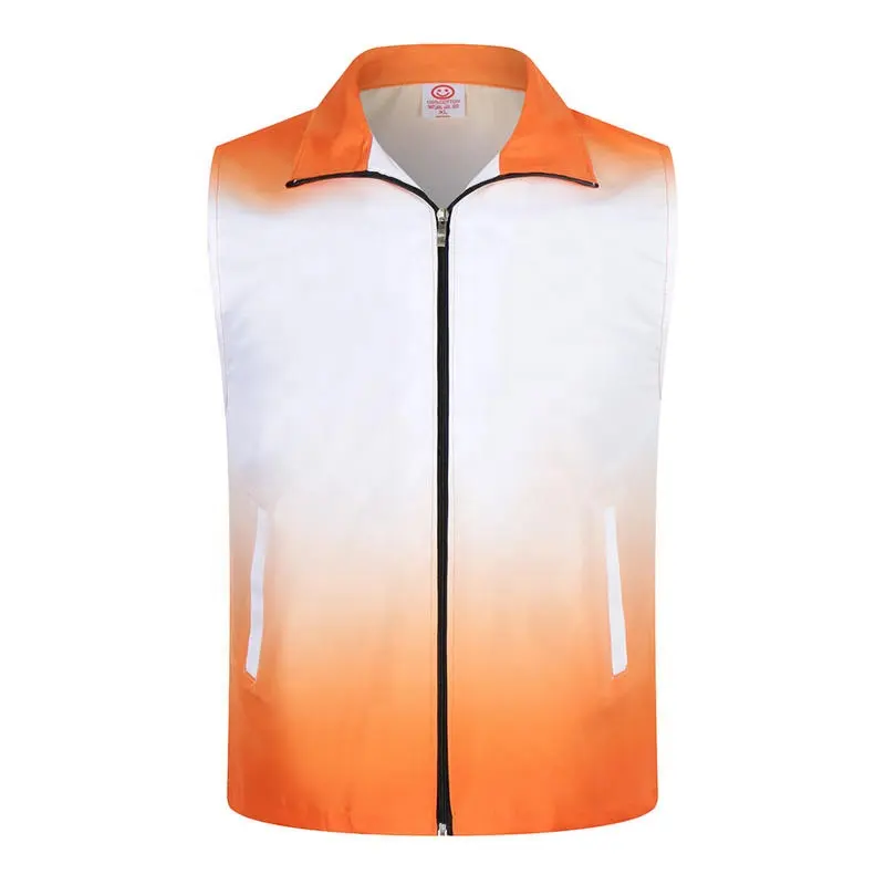 New Fashion Volunteer Vests With Logo Printing Advertising Shirt Custom Work Clothes Group Reflective Unisex Vest Waistcoat