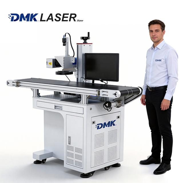 DMK UV Laser Marking Machine CCD Camera 20W-100W with EZCAD Software 0.002mm Precision New Supports AI/DXF/PLT/BMP