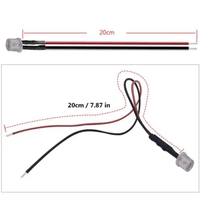 3mm 5mm Flat Top LED Pré-câblé Water clear DC12V Rouge Vert Bleu Blanc RGB UV Light-emitting Diode avec support en plastique