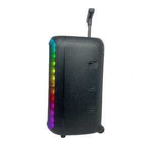 Haut-parleur portable sans fil de 12 pouces pour système karaoké 5.0, micro, lumières LED RGB, 60W, lecteur audio, enceinte extérieure, double microphone - Product Image 4