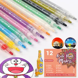 28 kleuren Acryl Schilder waterbasis Dye Inkt Art Marker voor School Schilderen Leveringen Art Creatieve DIY