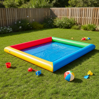 Piscine gonflable double couche blanche, grande piscine gonflable pliable pour enfants, fosse à balles pour fête en plein air, jeux de jardin