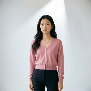 Nouveau pull décontracté à manches longues et col rond en maille de soie glacée respirante pour femme, imprimé et ample - Product Image 1