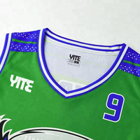 Uniforme d'arbitre de l'équipe de basket-ball or et violet de sublimation complète à vendre