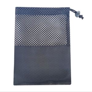 Customized Mini Blue Nylon Mesh <b>Drawstring</b> <b>Pouch</b> Small and Practical for Gift Packing or Promotion Industrial Use - Product Image 4