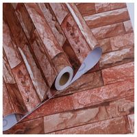 Papier Peint Lavable Effet Brique 3D pour la Décoration Intérieure