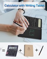 Calculatrice scientifique portable GY avec écran LCD, tablette d'écriture pliable, tablette de dessin numérique, tablette d'écriture numérique