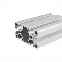 Profil Ekstrusi Aluminium 6063 40x80mm T5 Temper T Slot Rangka Industri dengan Layanan Pengelasan & Pemotongan