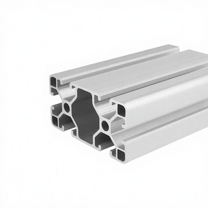 6063 Aluminum Extrusion OB40*80L T5 Temper <b>Square</b> Industrial Profile 40x80mm <b>Frame</b> Cutting/Welding/Punching Services for Robot - Product Image 3