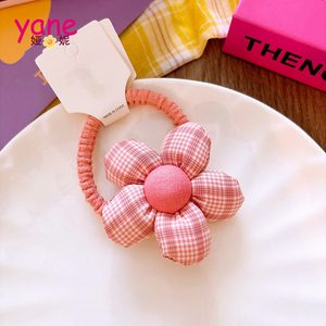 New Cotton Đầy Lưới Hoa Trẻ Em Của Đuôi Ngựa Tóc Quan Hệ Với Độ Đàn Hồi Cao Và Cô Gái Ngọt Ngào Của Ban Nhạc Cao Su Phụ Kiện Tóc - Product Image 5