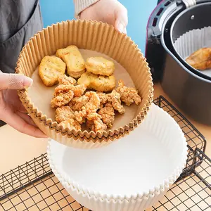 [Alıcı hizmeti bağlantı] hava fritöz tek kullanımlık kağıt astar emici tepsi gıda sınıfı Pad yuvarlak ev pişirme yemeklik yağ kağıt