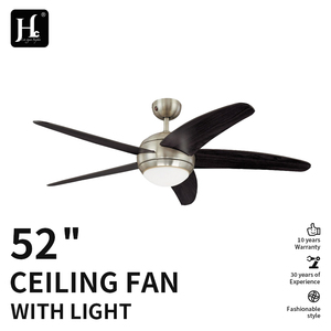 พัดลมเพดานขนาด 52 นิ้วพร้อมชุดไฟ พร้อมรีโมทคอนโทรล ไฟพัดลม 5 ใบพัดทำจากไฟเบอร์บอร์ดความหนาแน่นปานกลาง - Product Image 2