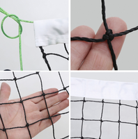 Filet de tennis anti-nœuds, filet de protection pour terrain de sport, barrières de séparation, tailles personnalisables et matériau en polyéthylène