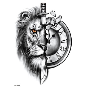 <span class=keywords><strong>Tatuajes</strong></span> Temporales de Búho, Tigre, León y Lobo en Acuarela para Mujeres y Hombres, Arte Corporal, Brazo, <span class=keywords><strong>Muslo</strong></span>, Tatuaje Falso 3D de Larga Duración, Adhesivo para Manga - Product Image 6