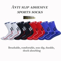 Chaussettes de sport WRELS, chaussettes antidérapantes confortables, chaussettes de football respirantes élastiques personnalisées, chaussettes de Pilates absorbant les chocs